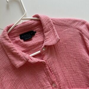 Hatch Pink Button-down blouse Maternity 4